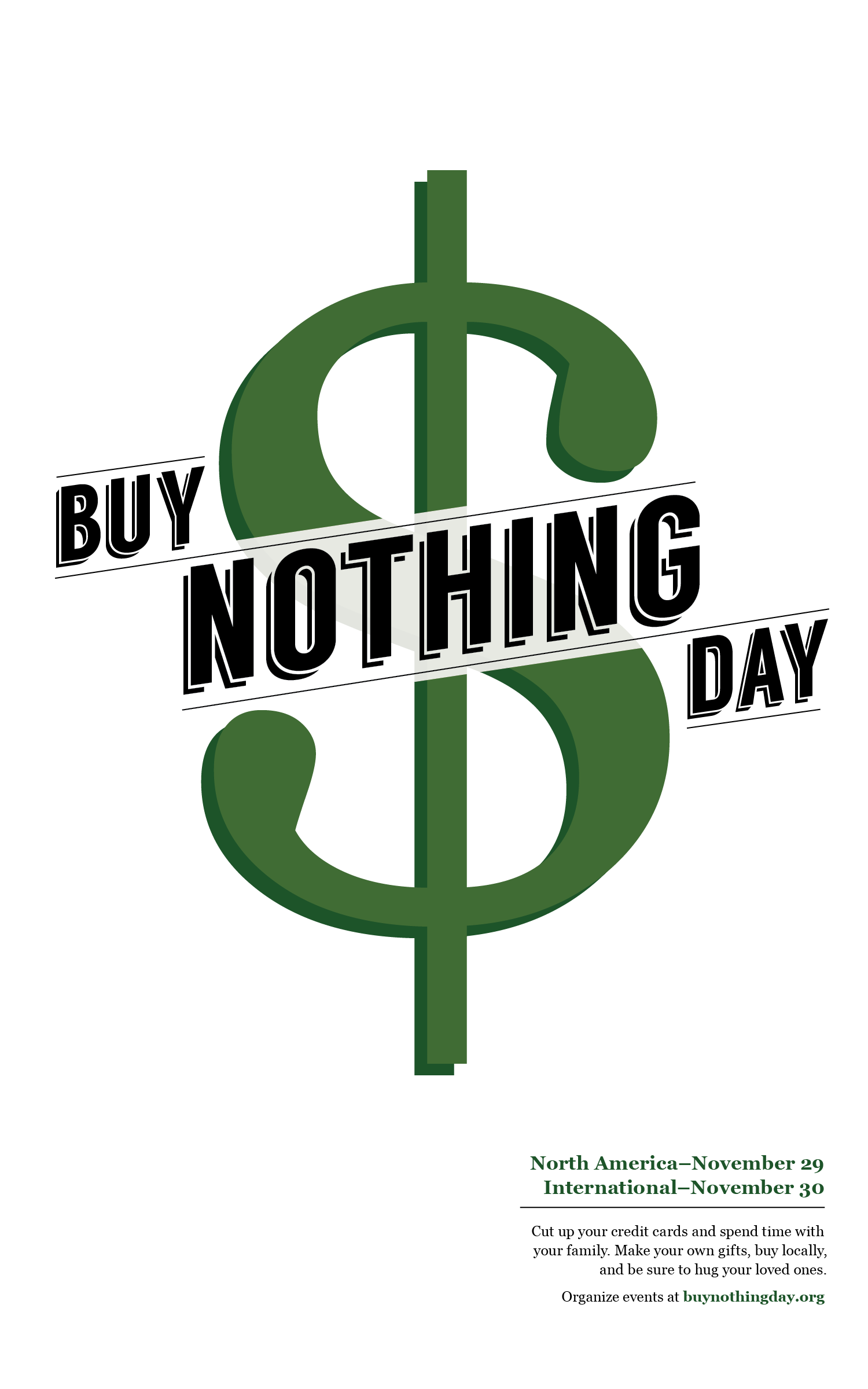 Buy Nothing Day Poster One